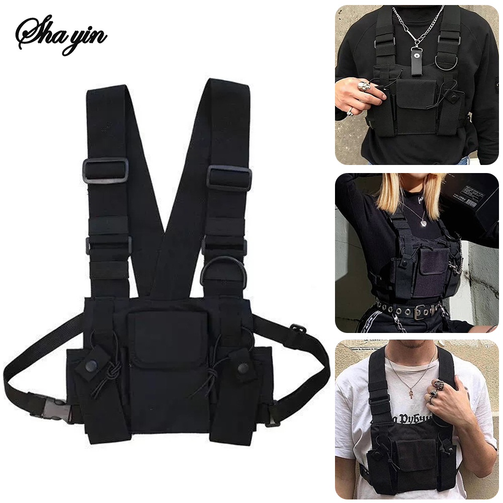 Street Fashion Vest - Функциональная тактическая нагрудная сумка для женщин,