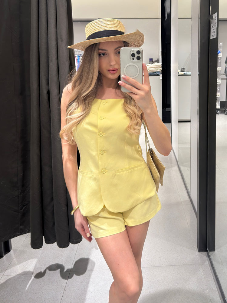 Street Fashion Vest - HH женский летний однобортный жилет в