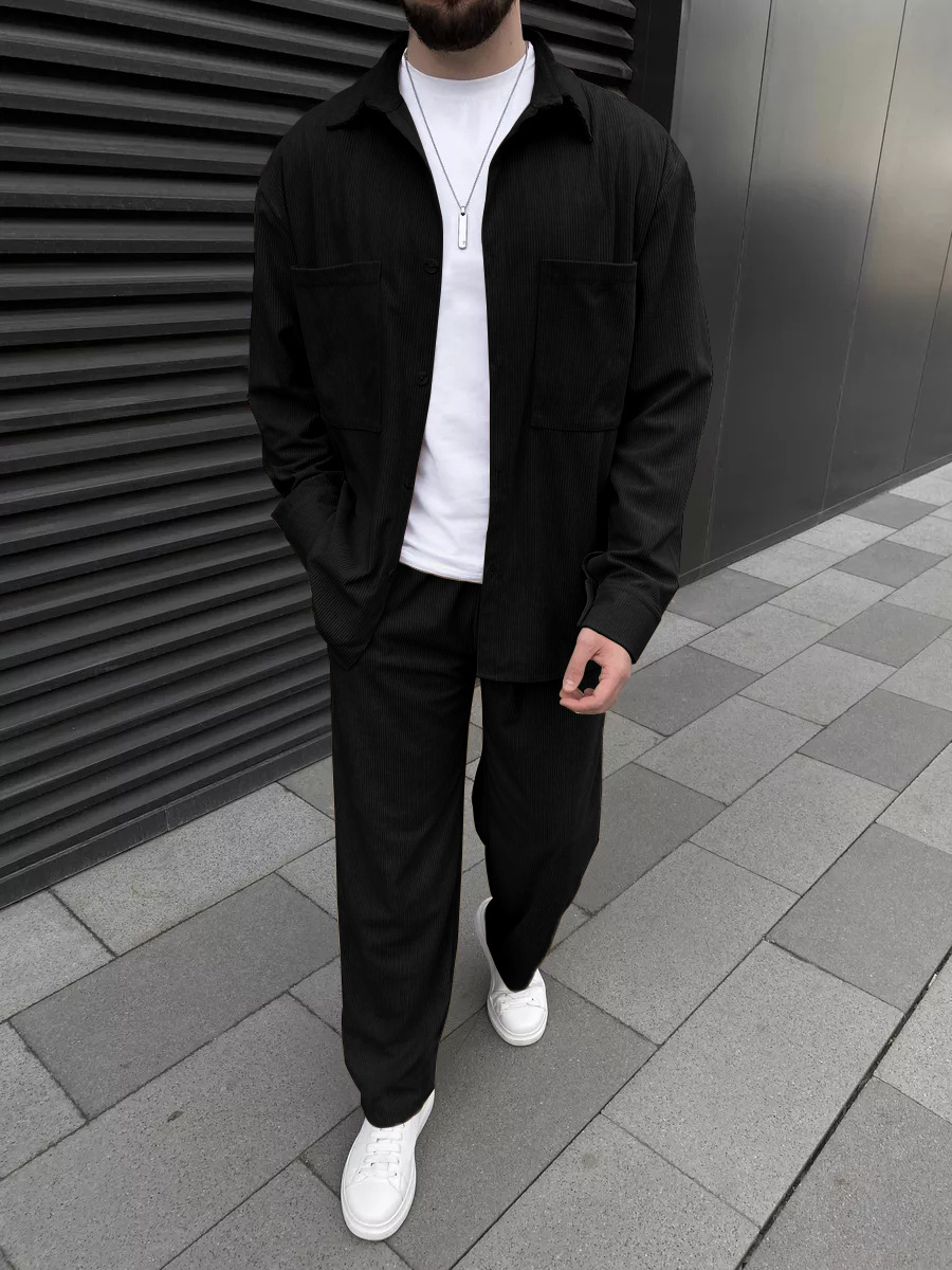 Мужской вельветовый костюм из  – обзор и цена Street Fashion Outfit For Men