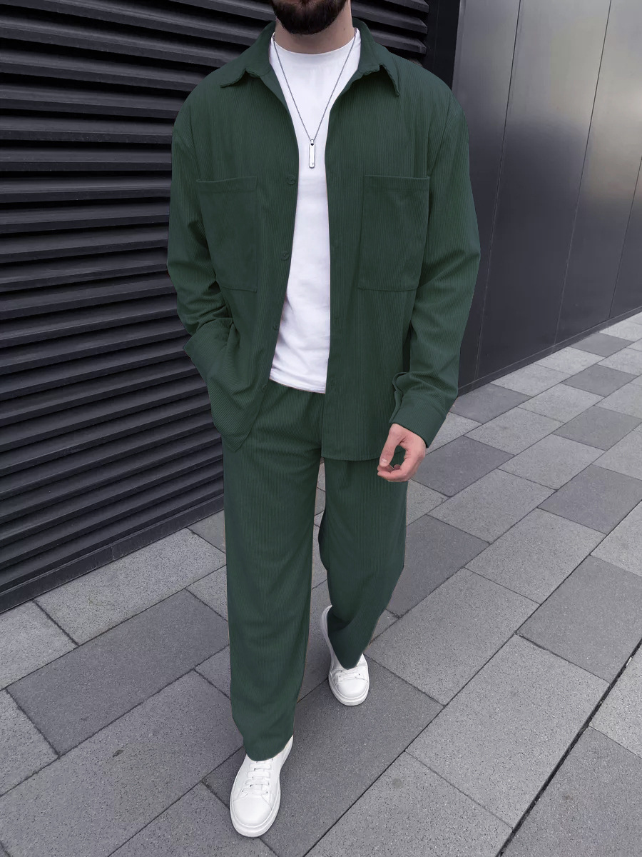 Мужской вельветовый костюм из  – обзор и цена Street Fashion Outfit For Men