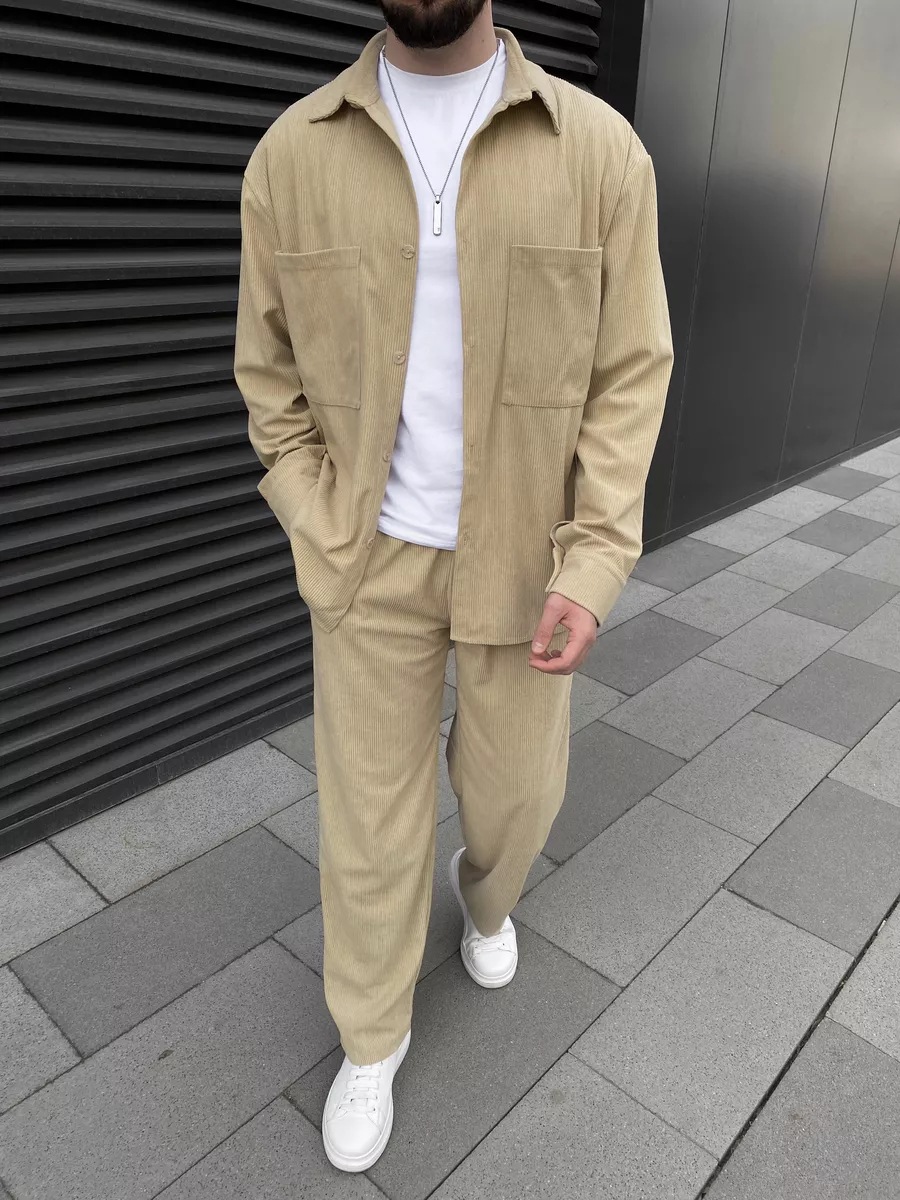 Мужской вельветовый костюм из  – обзор и цена Street Fashion Outfit For Men