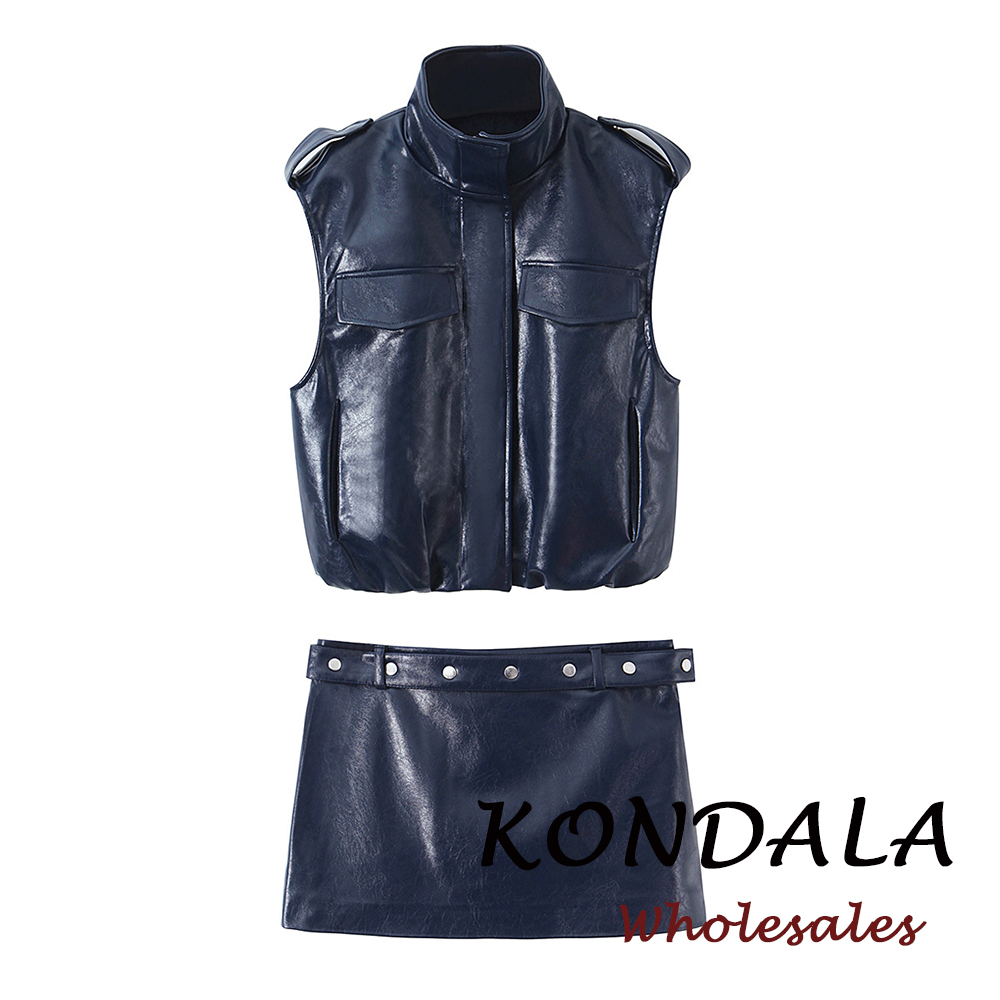 KONDALA 2026 Весенний синий же – обзор и цена Street Fashion Vest