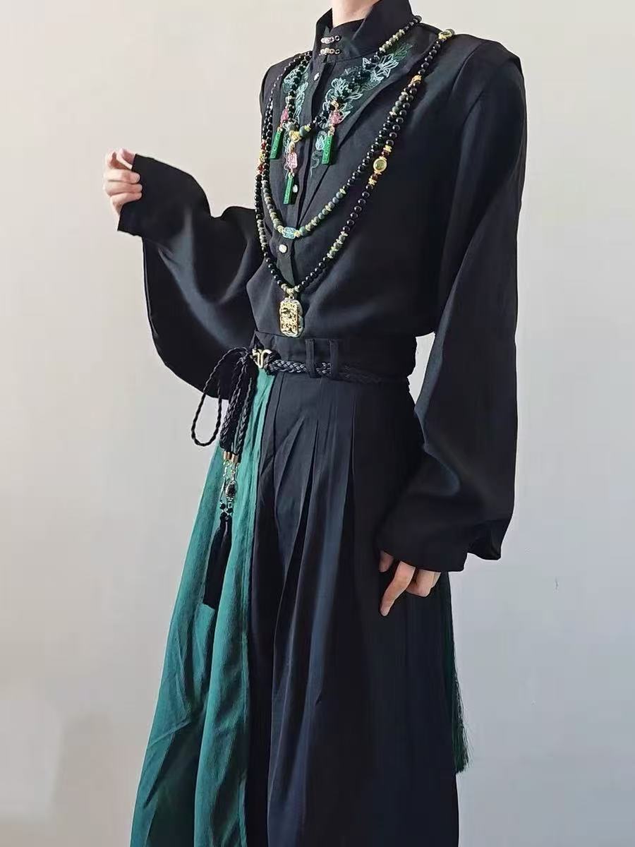 Новый комплект в китайском сти – обзор и цена Street Fashion Outfit For Men